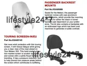 Royal Enfield "Touring Screen With Passenger Backrest Black" For Meteor 350cc (for: Royal Enfield)