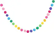 FOYTOKI Wool Felt Ball Pendant Garland Home Decor for Classroom and Festival Celebrations Smooth Edges Design for Parties and Personal Collections