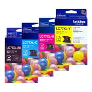 Brother LC77XL 4 Colours Value Pack Ink Cartridge Toner