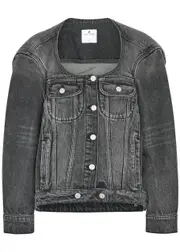 Courrèges Cocoon Panelled Denim Jacket - Grey - L (UK14 / L) L (UK14 / L)