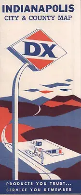 1961 DX Road Map: Indianapolis NOS