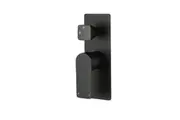 AQUAPERLA VOG Solid Brass Black Shower/Bath Wall Mixer with Diverter