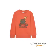 在飛比找Yahoo奇摩購物中心優惠-GIORDANO 童裝塗鴉印花長袖T恤 - 41 辣椒紅橙