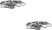 LIFKICH 100pcs Cassette Recorder Belts for Smooth Turntable Speed Restoration and Noise Reduction Compatible Square Cassette Players and DVD Drives
