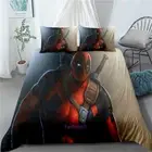 Linen Doona/Duvet/Quilt Cover Set Single/Double/Queen/King Bed Deadpool Spear
