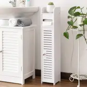 Toilet Roll Holder,Toilet Paper Roll Holder with Slim Shelf, Over Toilet Storage