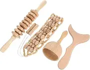 1 Set Gua Sha Massage Set Massage Deep Tissue Scrap Trigger Warmer Fitness Spiky Body Therapy Massagers Massager Hand Warmer Tool Hand Point Stick Facial Tools Walker Wooden