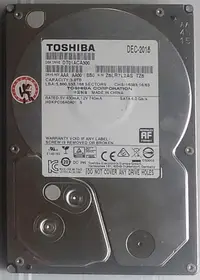 在飛比找露天拍賣優惠-3TB 3.5" 硬碟 Toshiba DT01aca300