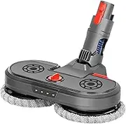 Hygieia Electric Mop Head Attachment for Dyson V7 V8 V10 V11 V15 (SV22) Cordless Vacuum Cleaners, 8X Washable Mop Pads Included, Accessories for Dyson Mop Head
