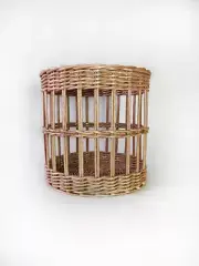 Storage basket, completely handmade. Made from paper wicker.