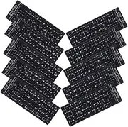 KOMBIUDA 10pcs Thai Keyboard Stickers Replacement Skin Multi Language Layout for Easy Language Learning Non Adhesive Design with Black Background and White Letters Present for Students