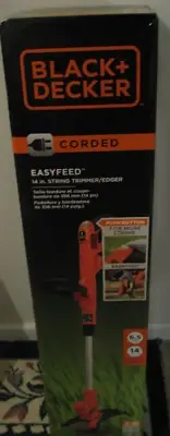 BLACK & DECKER CORDED EASYFEED 14" STRING TRIMMER/EDGER - NEW IN BOX