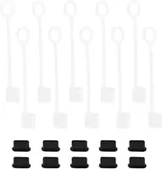 eMagTech 10Pcs USB C Port Cover Caps with Anti Dust Plugs Compatible with Samsung Galaxy Fold/S10 5G/S10+/S10/S10e/S9+/S9/S8/S8+/ Note 8/Note 9 USB C Cable Cover
