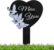 Gupcaqosjw Cemetery Marker for Graves, Memorial Poles, Grave Decoration for Mother, Waterproof Memory Sticks for Grave Sites, Garden, Friends and Family Members