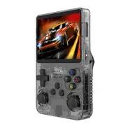 R36S Retro Handheld Video Game Console Linux System 3.5 Inch IPS Screen Portable Pocket Video Player 128GB Games-Black