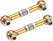 XYWHPGV RC Front/Rear Steering Linkage Servo Link Pull Rod Turnbuckle 38mm 2PCS (Orange)(4cd4b 15729 ade41 5c4a8 88bce de438