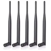 5-Pack Dual Band 2.4GHz 5GHz WiFi 6dBi SMA Male WiFi Router Booster Antenna