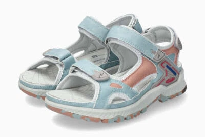 Mephisto Women's Westside Blue Sky 457 Adjustable Trekking Flat Heel Sandals