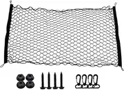 Okiyakusama Trunk Floor Cargo Net Trunk Organizer Envelope Style Multifunctional Luggage Net Mesh Storage for Automotive Cargo Trip