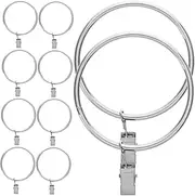 10pcs Curtain Clip Curtains Clips Curtain Rings Curtain Hooks Shower Curtain Hook Silver Iron