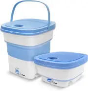 Portable Mini Washing Machine Lightweight Collapsible Bucket - Perfect for Campi