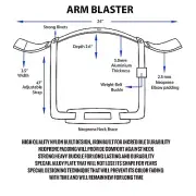 CynaSports Heavy Duty Arm Isolator Blaster Weightlifting Bomber Bicep Curl Tricp