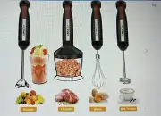 LINKChef Immersion Blender, 20-Speed 5-in-1 Immersion Hand Blender, Stick Blend