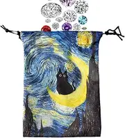 Bags Pouch for Tarot Cards,Storage Bag Drawstring for Dice 13x18cm | Deck Protective Case, Jewelry Carrying Pouch for Tarot Enthusiasts Hand