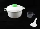 Microwave Steamer Healthy Cooking Quick Fast Vegetables Meats Poultry Fish Ri...