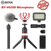 BOYA BY-VG350 Cardioid Shotgun Microphone Smartphone Video Kit For Youtuber vlog