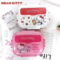 在飛比找蝦皮購物優惠-台灣正版授權 三麗鷗 Hello Kitty 不銹鋼筷餐盤組
