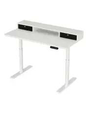 [Artiss] Electric Standing Desk With Storage Rack Shelf Drawers 120cm in White