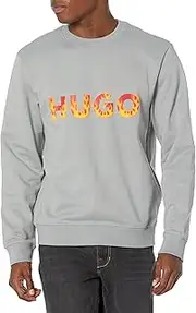 [HUGO] Men's Flames Logo Pullover Sweatshirt