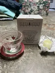Fifth Avenue Crystal Candle Holder Tulips