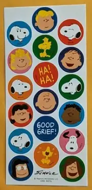 Charles M. Schulz Peanuts Characters Snoopy & Friends Sticker Sheet