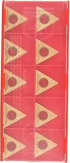 Tnfeeon Tungsten Steel Carbide Inserts TCMT 16T304 10pcs Triangular CNC Turning Tool Inserts with Wear Resistant for Steel Stainless