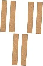 Cabilock 6pcs Self-Adhesive Cork Wall Strips for Easy Message Boards Natural for Home Office Classroom and Kitchen Decor