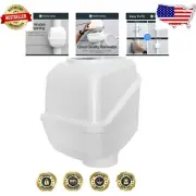 Leaf Eater Downspout Filter with Splash Hood - Compact & Efficient Design