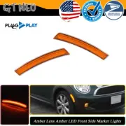 Amber Lens Front Side Marker Amber LED Lights For 02-08 Mini Cooper R50 R52 R53 (for: Mini)