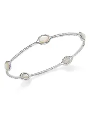 Ippolita Sterling Silver Rock Candy Five Stone Bangle in Mother-Of-Pearl