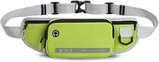 Running Waist Belt Waist Pack with Bottle Hanger for Men Women Sports Cycling Running Traveling Waist Bag Green One Size