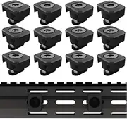 12 Pcs Pressure Switch Cable Guides Management Compatible with Mlok, Light Pressure Switch Cable Clips, Flashlight Wire Clips