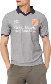 Coral Studios Umbro Away Jersey Polo Grey Navy Blue Great Barrier Reef Black