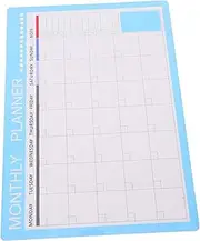 CAXUSD Weekly Magnetic Calendar for Refrigerator Dry Erase Monthly Planning Board 42x30cm Blue Whiteboard Calendar for Kitchen