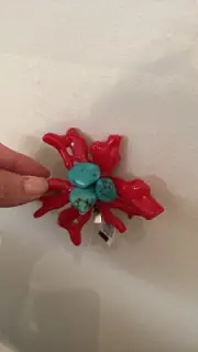 Tasha New With Tags Brooch Or Hair Clip. Turquoise Detail. Retail $38