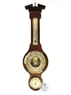 54cm Walnut Traditional Weather Station With Barometer Thermometer & Hygrometer