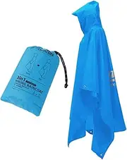 [CAQYPVH] Rain Poncho with Hood Raincoat Sweater Light Men Women Raincoat Jacket for Camping Outdoor Backpack Trips Hiking