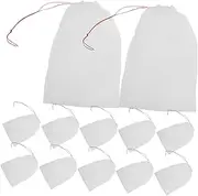 BESPORTBLE 50Pcs Protective Mesh Bags for Fruit Nylon Netting Drawstring Fruit Protection Bags Breathable and Secure Design from Birds and Insects
