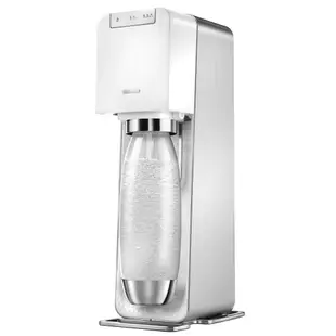 Sodastream電動式氣泡水機POWER SOURCE旗艦機(白)【贈原廠寶特瓶*1個】