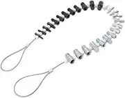 Nut & Bolt Thread Checker, Easy to Assemble 26 Male/Female Gauges and Rustproof Nut and Bolt Thread Size Checker with 14 Inch and 12 Metric Gauges for Workers